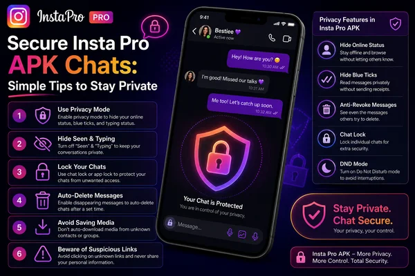 แชท Insta Pro APK ที่ปลอดภัย: เคล็ดลับง่ายๆ เพื่อรักษาความเป็นส่วนตัว